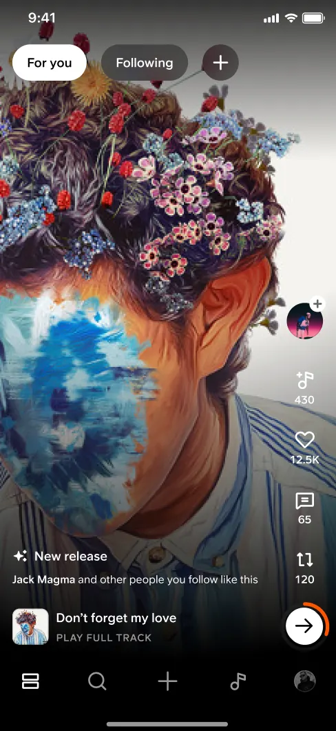 SoundCloud feed